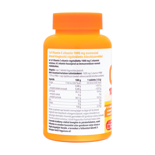 1x1 Vitamin C-vitamin 1000 mg rágótabletta 60x