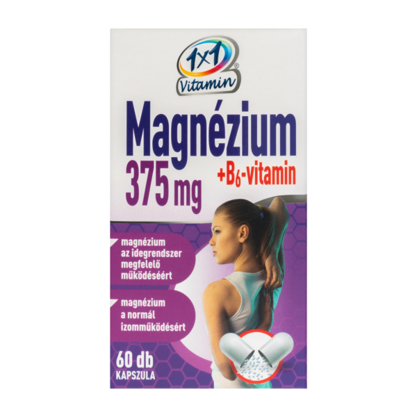 1x1 Vitamin Magnézium 375 mg + B6-vitamin kapszula 60x